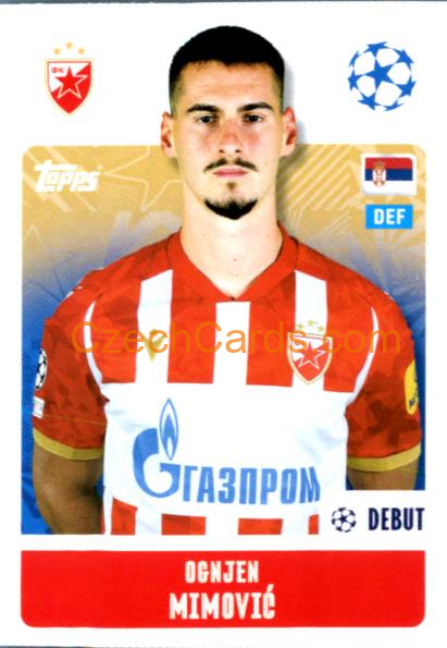 Ognjen Mimović 2024/25 Topps Champions League sticker #460