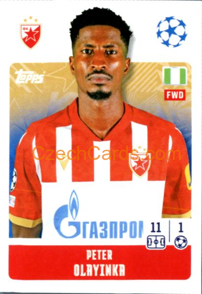 Peter Olayinka 2024/25 Topps Champions League sticker #465