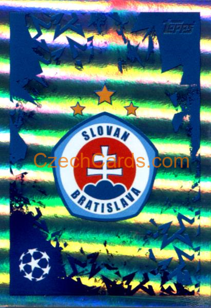 Club Logo Slovan Bratislava 2024/25 Topps Champions League sticker shiny #491