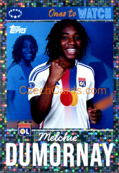 Melchie Dumornay (Olympique Lyonnais) 2024/25 Topps Champions League sticker foil #509
