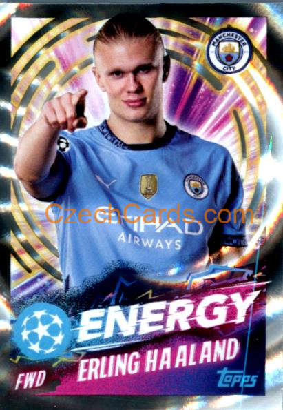 Erling Haaland 2024/25 Topps Champions League sticker Energy #523