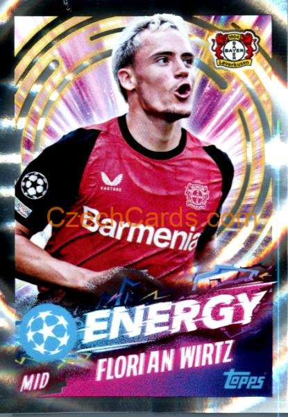 Florian Wirtz 2024/25 Topps Champions League sticker Energy #524