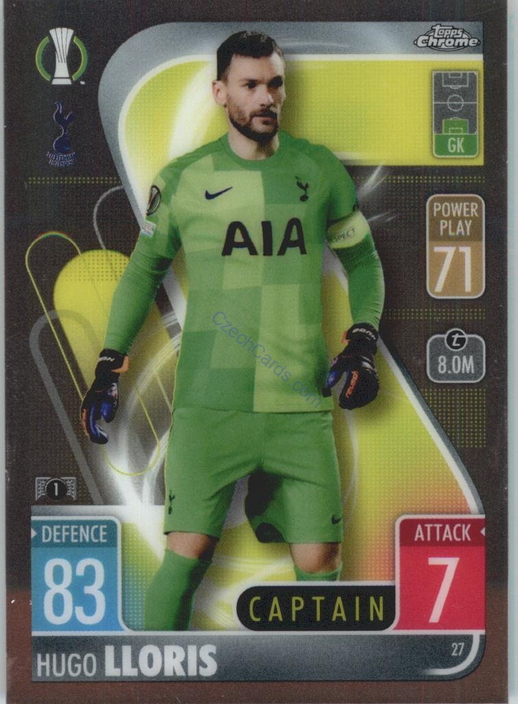 Hugo Lloris Match Attax Chrome CL 2021/22 #27