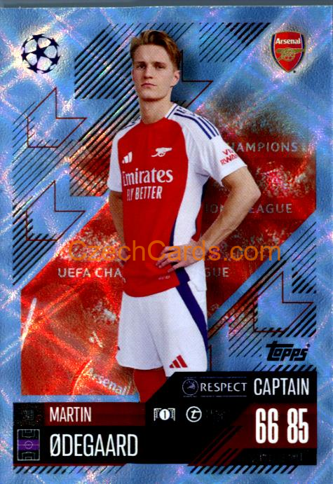 Martin Ødegaard 2024/25 Match Attax crystal parallel #39