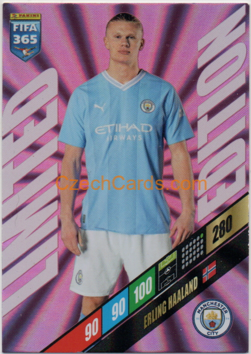 Erling Haaland 2024 Panini FIFA 365  Adrenalyn XL Limited #LE-EH