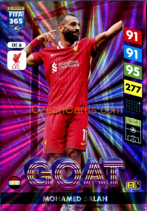 Mohamed Salah 2025 FIFA 365 Adrenalyn GOAT #EXC6
