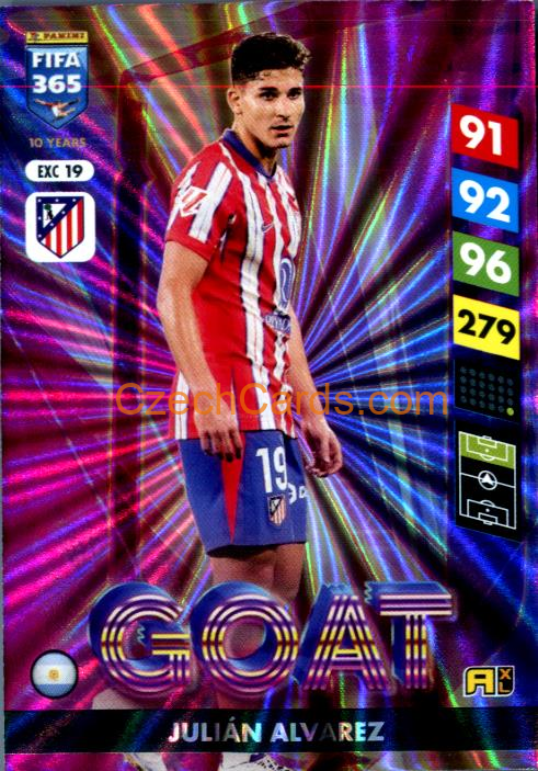 Julian Álvarez 2025 FIFA 365 Adrenalyn GOAT #EXC19