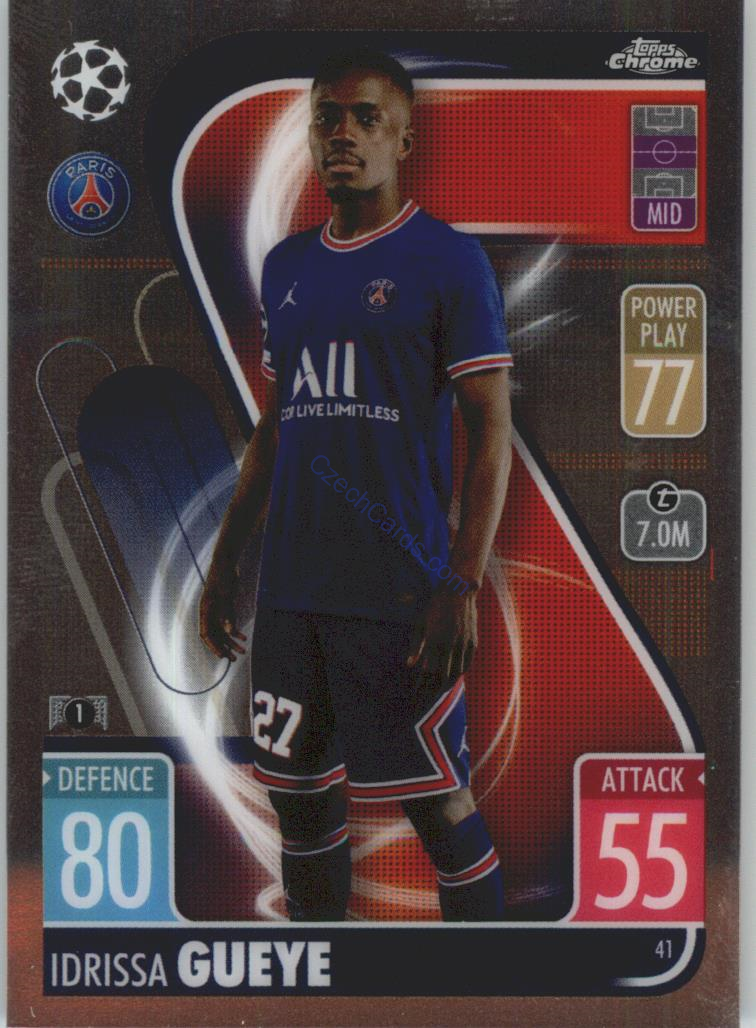 Idrissa Gueye Match Attax Chrome CL 2021/22 #41