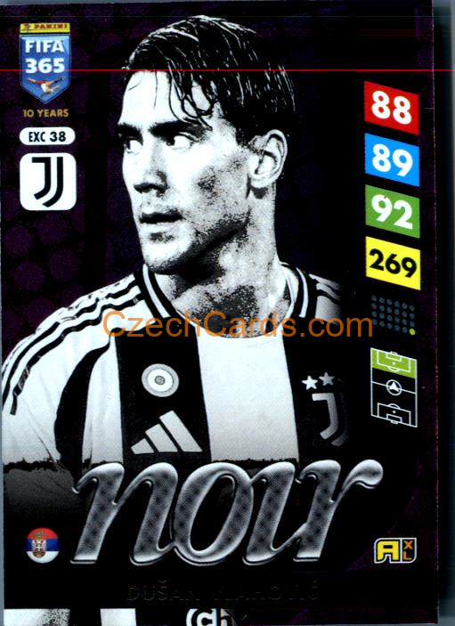 Dušan Vlahović 2025 FIFA 365 Adrenalyn NOIR #EXC38