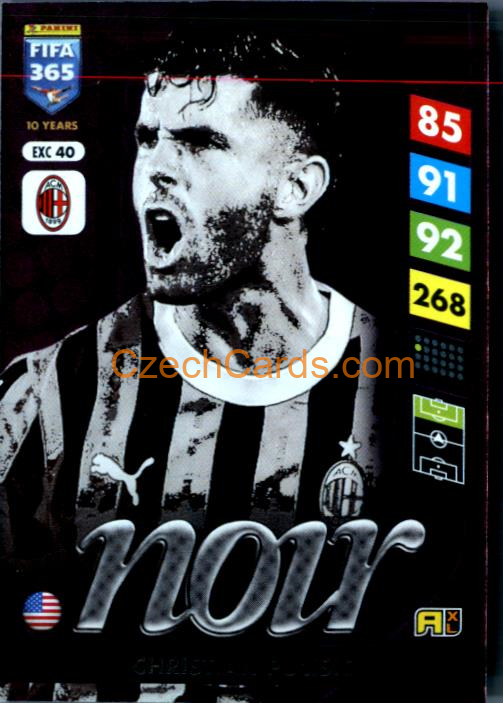 Christian Pulisic 2025 FIFA 365 Adrenalyn NOIR #EXC40