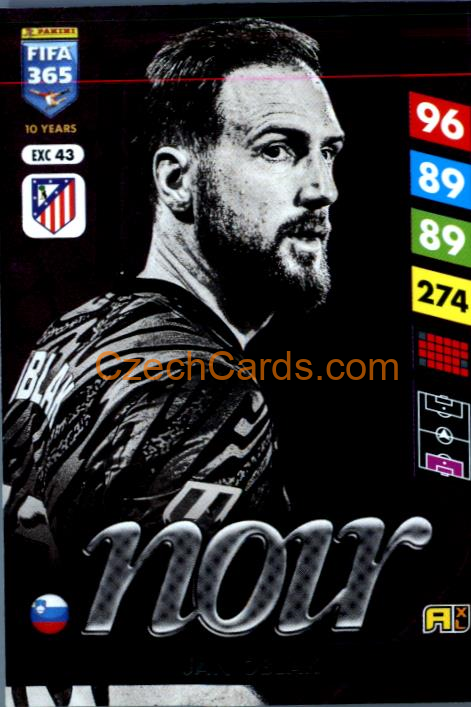 Jan Oblak 2025 FIFA 365 Adrenalyn NOIR #EXC43