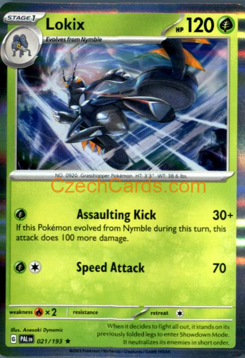 Lokix Paldea Evolved Holo #021/194