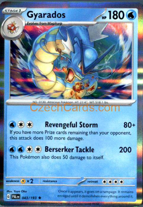 Gyarados Paldea Evolved Holo #043/194