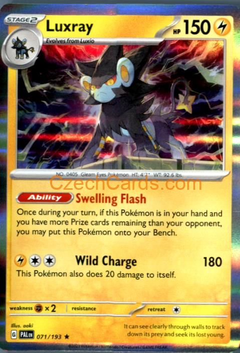 Luxray Paldea Evolved Holo #071/194