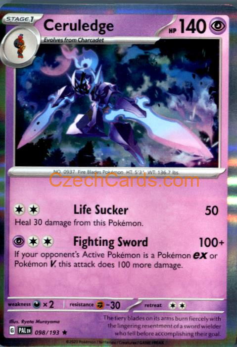 Ceruledge Paldea Evolved Holo #098/194