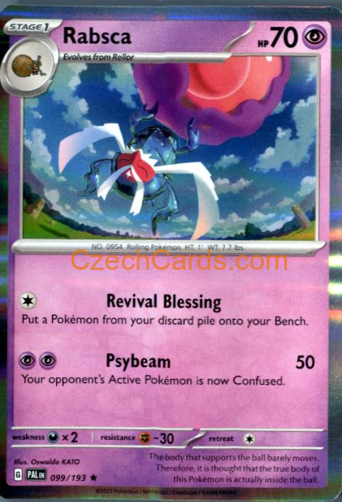 Rabsca Paldea Evolved Holo #099/194