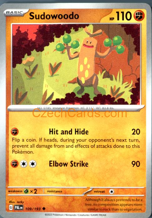 Sudowoodo Paldea Evolved #109/194