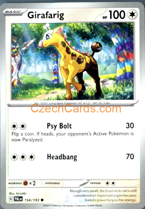 Girafarig Paldea Evolved #154/194