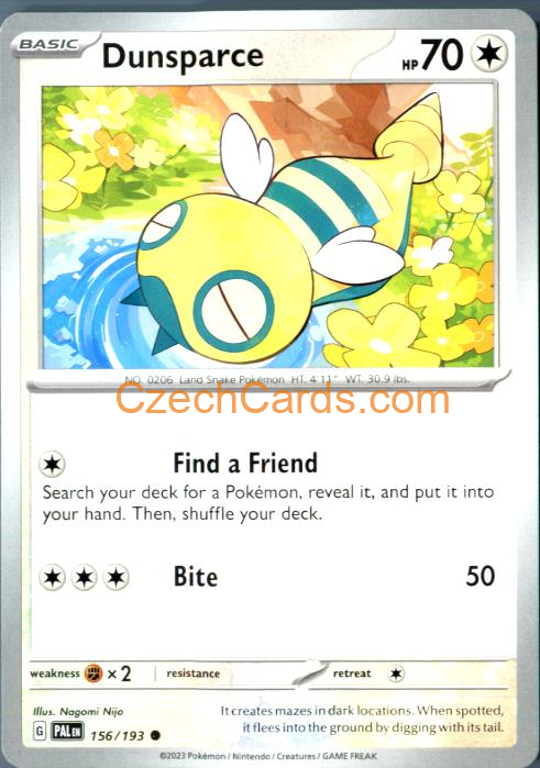 Dunsparce Paldea Evolved #156/194