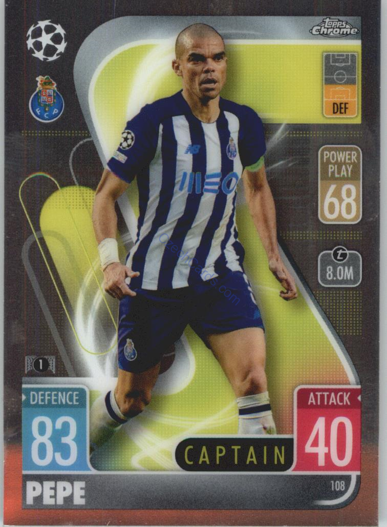 Pepe Match Attax Chrome CL 2021/22 #108