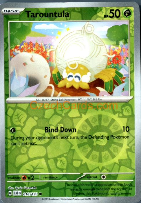 Tarountula Paldea Evolved Reverse Holo #016/194