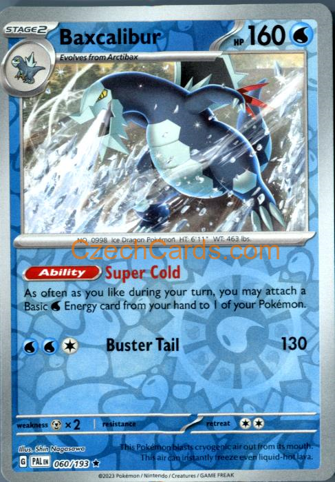 Baxcalibur Paldea Evolved Reverse Holo #060/194