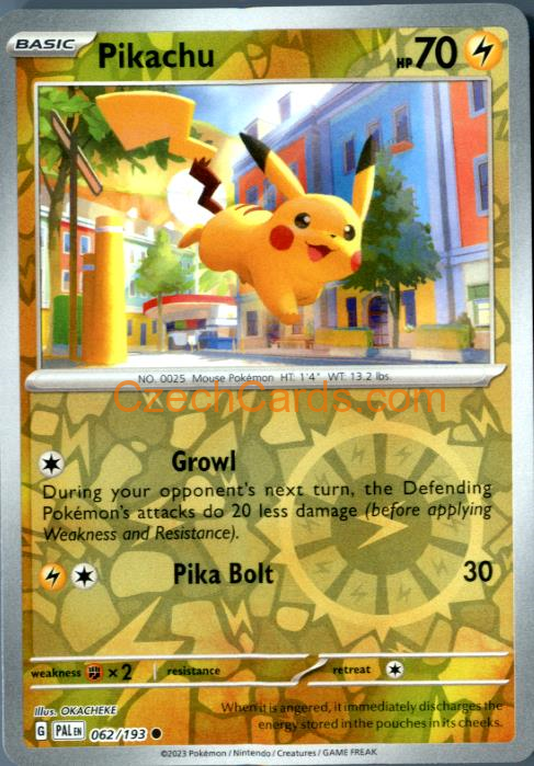 Pikachu Paldea Evolved Reverse Holo #062/194