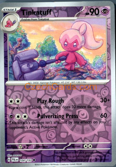 Tinkatuff Paldea Evolved Reverse Holo #104/194
