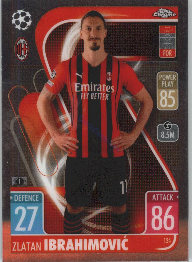 Zlatan Ibrahimović Match Attax Chrome CL 2021/22 #124