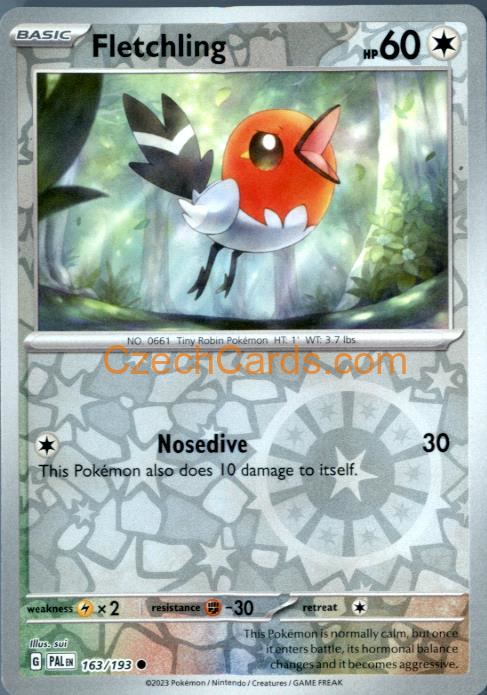 Fletchling Paldea Evolved Reverse Holo #163/194