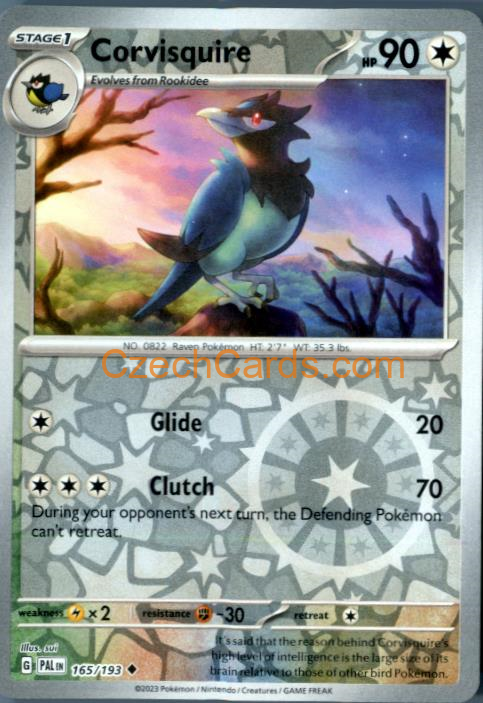 Corvisquire Paldea Evolved Reverse Holo #165/194