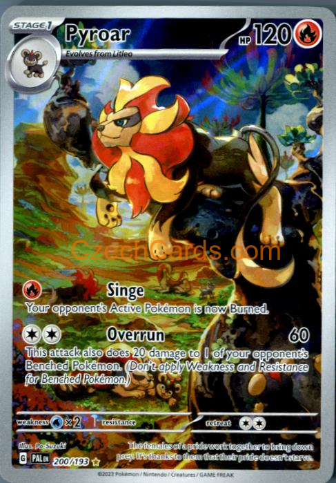 Pyroar Paldea Evolved Holo Ilustration Rare #200/194