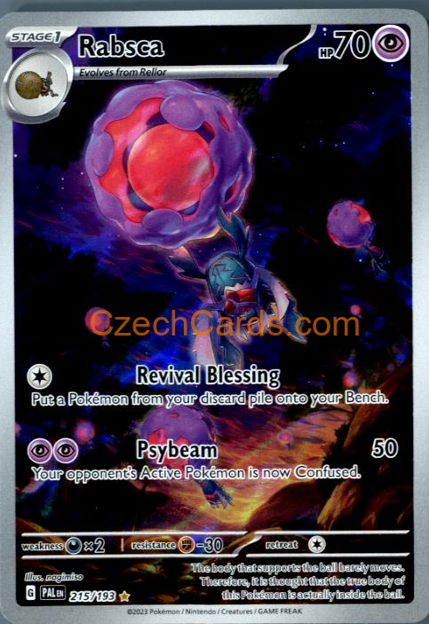 Rabsca Paldea Evolved Holo Ilustration Rare #215/194