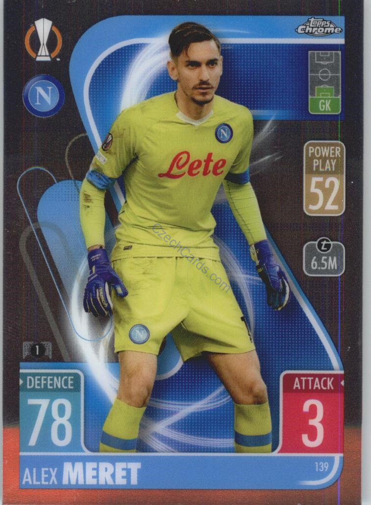 Alex Meret Match Attax Chrome CL 2021/22 #139