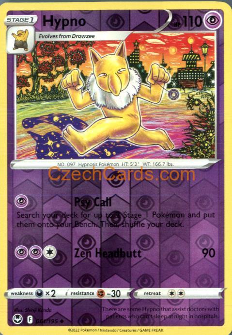 Hypno 061/195 uncommon Pokémon Card reverse holo