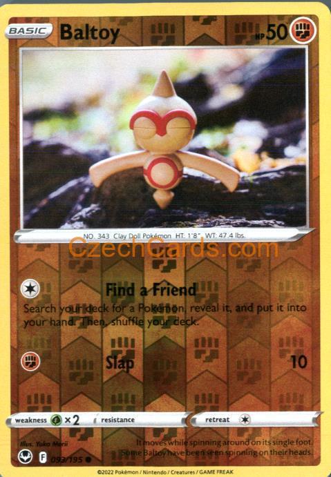 Baltoy 093/195 common Pokémon Card reverse holo