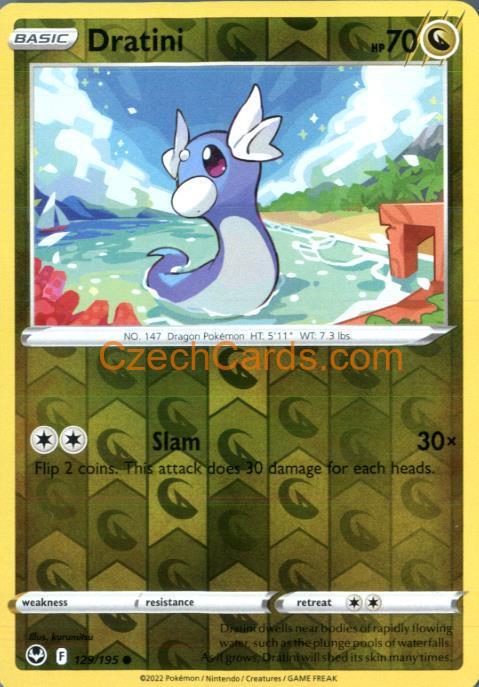 Dratini 129/195 common Pokémon Card reverse holo