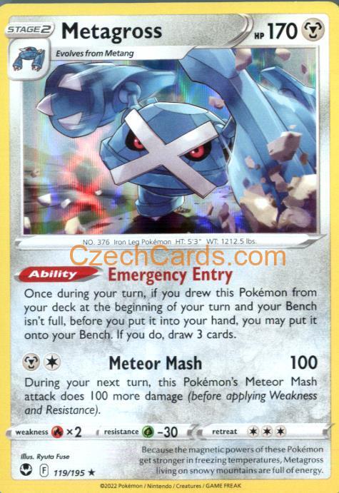 Metagross 119/195 rare Pokémon Card holo