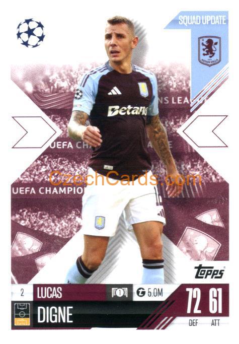 Lucas Digne 2024/25 Match Attax Extra #2