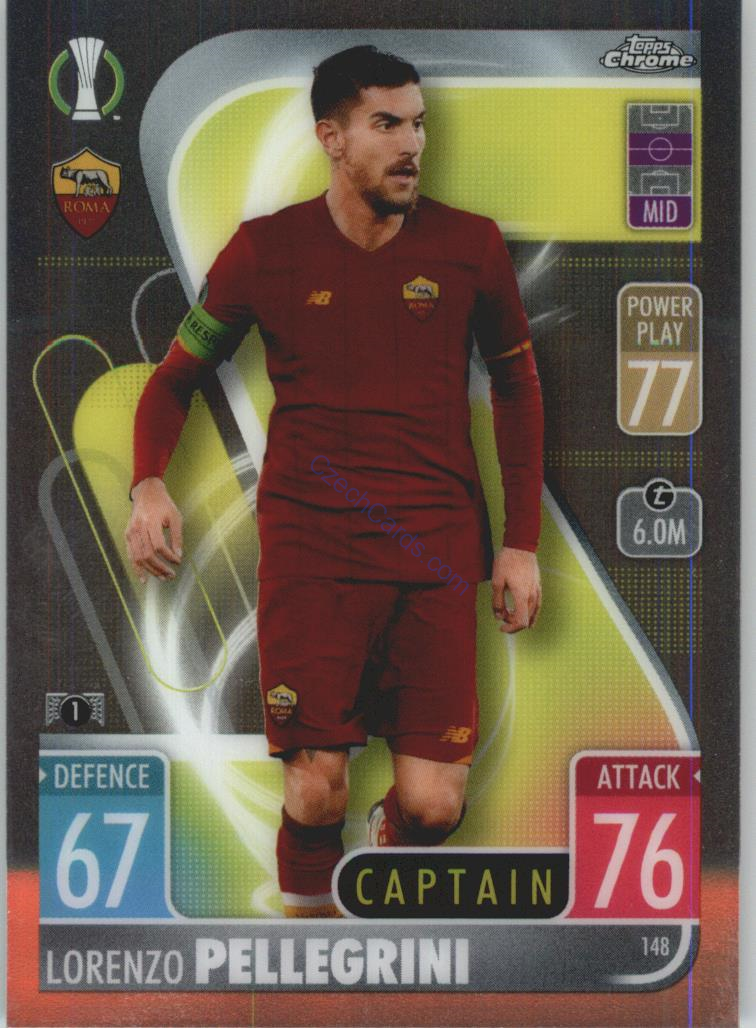 Lorenzo Pellegrini Match Attax Chrome CL 2021/22 #148