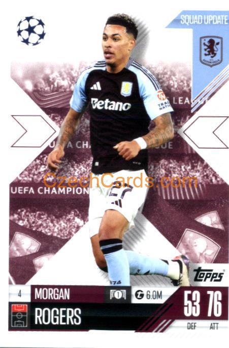 Morgan Rogers 2024/25 Match Attax Extra #4