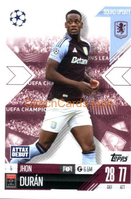 Jhon Durán 2024/25 Match Attax Extra #5