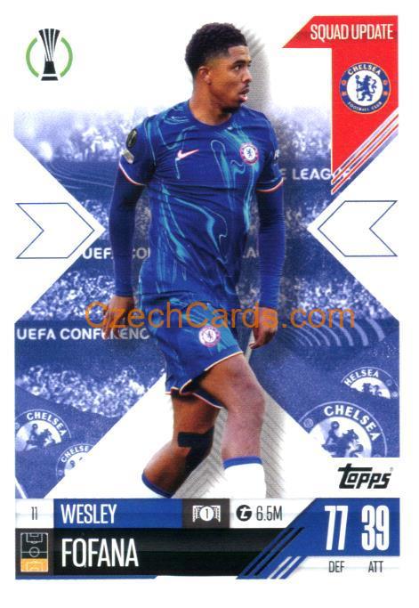 Wesley Fofana 2024/25 Match Attax Extra #11