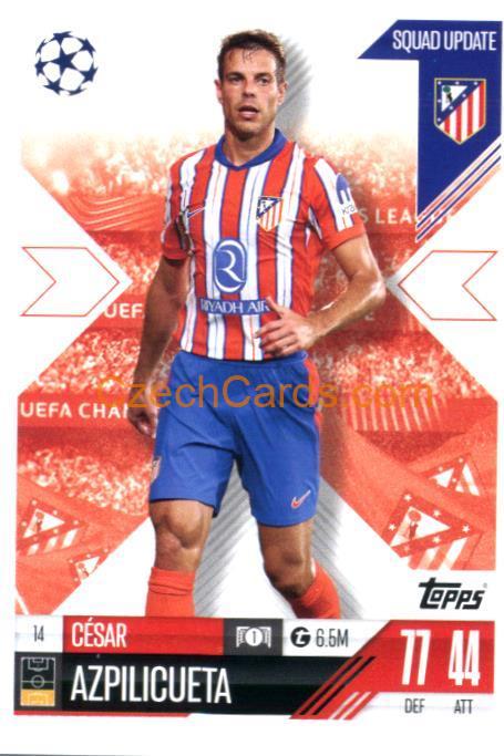 César Azpilicueta 2024/25 Match Attax Extra #14