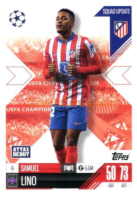 Samuel Lino 2024/25 Match Attax Extra #15