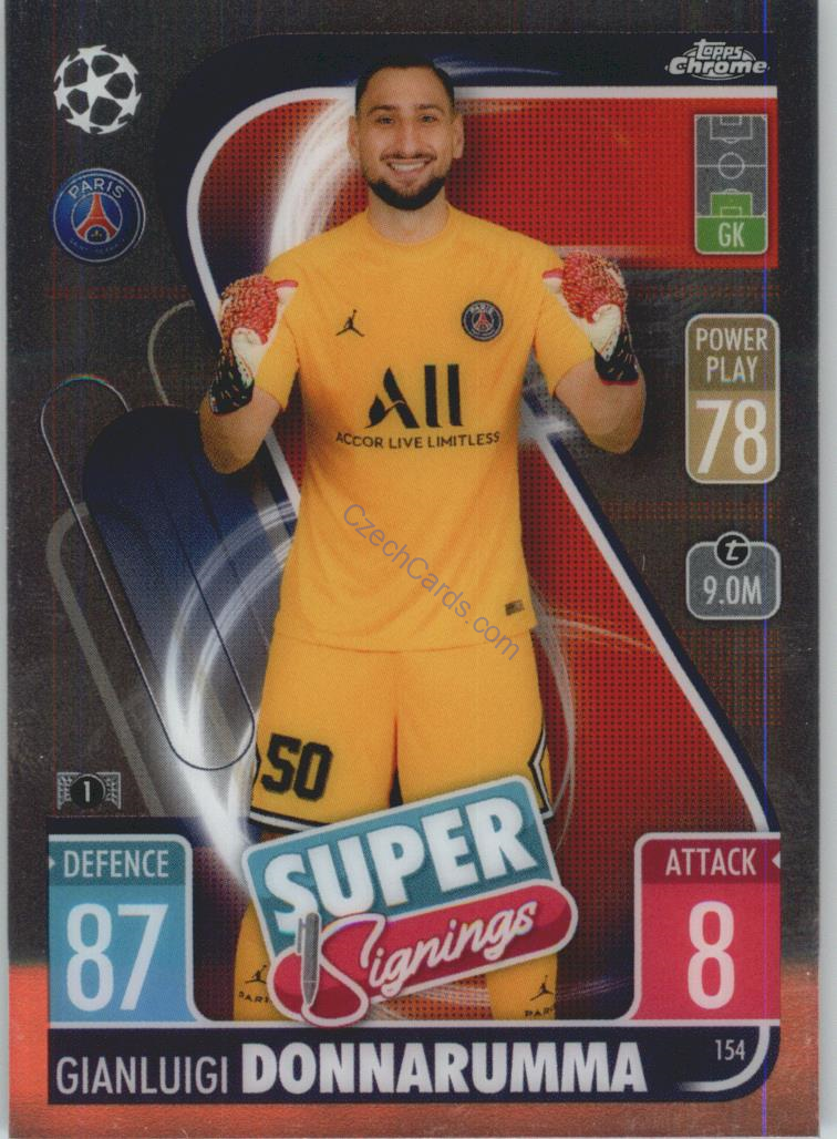 Gianluigi Donnarumma Match Attax Chrome CL 2021/22 #154