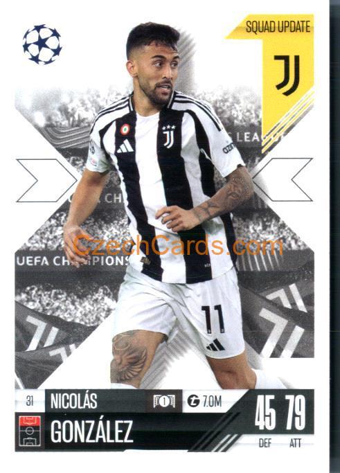 Nicolás González 2024/25 Match Attax Extra #31