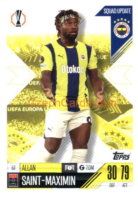 Allan Saint-Maximin 2024/25 Match Attax Extra #53