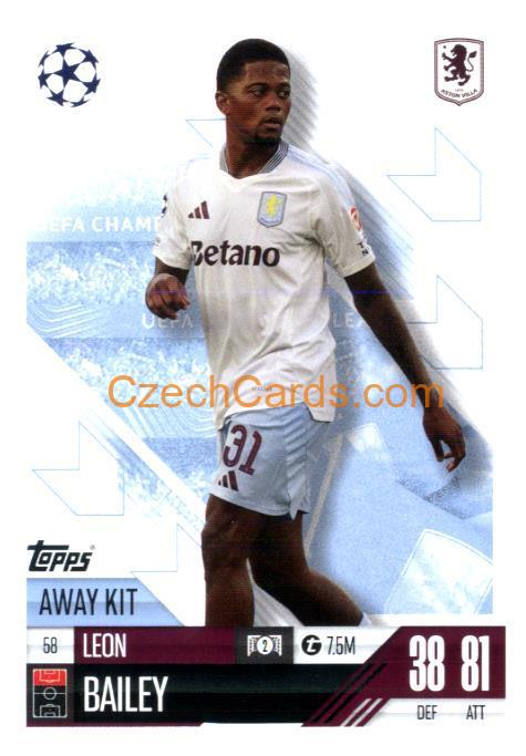Leon Bailey 2024/25 Match Attax Extra #58