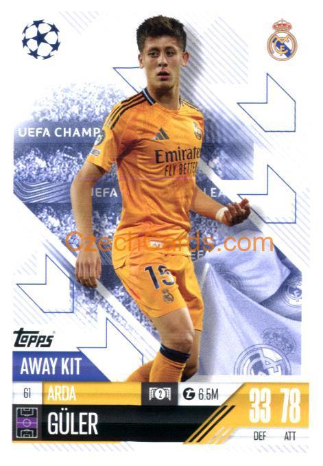 Arda Güler 2024/25 Match Attax Extra #61